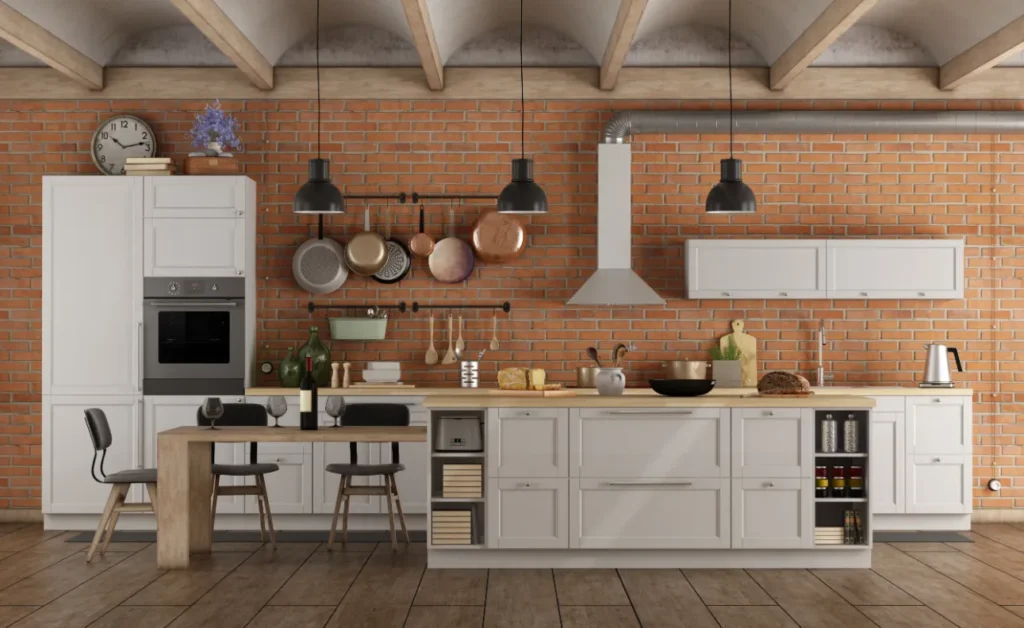 Mushroom Bricks Kitchen furniture design.