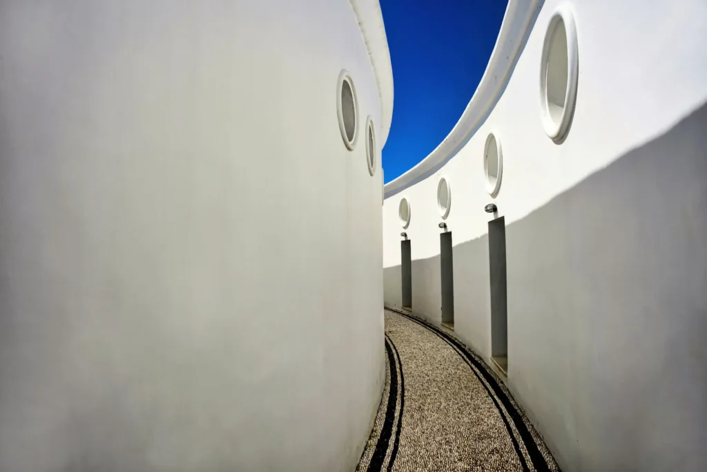 Greek Island white wall.